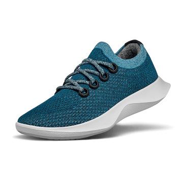 Aqua Men's Allbirds Tree Dasher 1 Running Shoes | ZA4163PQ