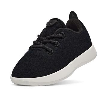 Beige / Black Kids' Allbirds Smallbirds Wool Runner Sneakers | ZA4857GL
