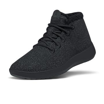 Beige / Black Women's Allbirds Wool Runner-up Mizzle Fluffs Waterproof Shoes | ZA4682AP