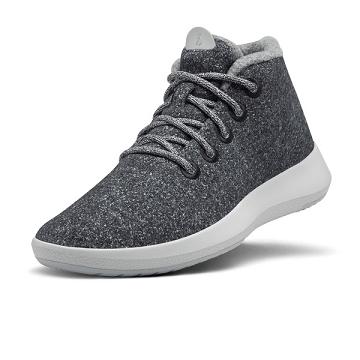 Beige / Grey Men's Allbirds Wool Runner-up Mizzles Waterproof Shoes | ZA4257DN