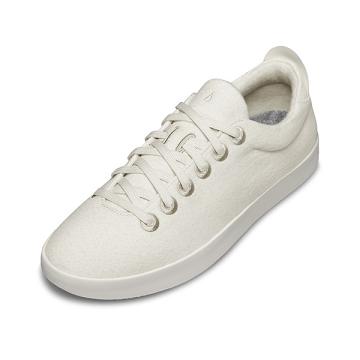Beige / White Men's Allbirds Wool Pipers Sneakers | ZA4031DN