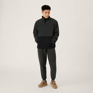 Black Men's Allbirds Fluff Fleece Pants | ZA4316DN