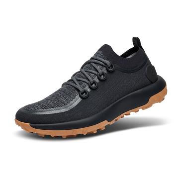 Black Men's Allbirds Trail Runner SWT Hiking Shoes | ZA4204FM