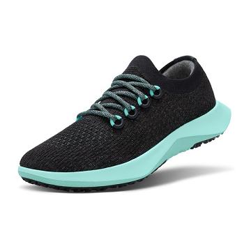Black / Mint Men's Allbirds Tree Dasher 2 Running Shoes | ZA4194YU