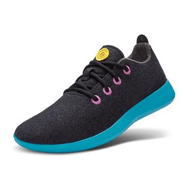 Black / Mint Women's Allbirds Wool Runner Sneakers | ZA4484QZ