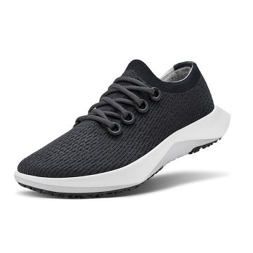 Black / White Women's Allbirds Tree Dasher 2 Running Shoes | ZA4626GL