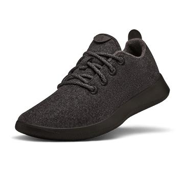 Black Women's Allbirds Wool Runner Sneakers | ZA4491ZG