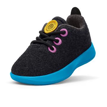 Blue / Black Kids' Allbirds Smallbirds Wool Runner Sneakers | ZA4863OR