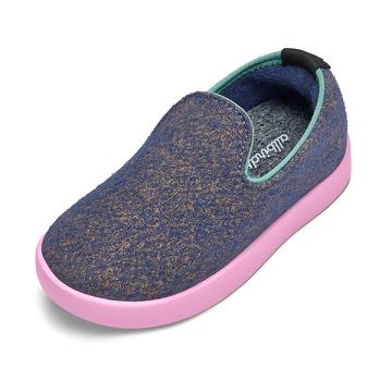 Blue Kids' Allbirds Smallbirds Wool Loungers Slip On Shoes | ZA4874HK