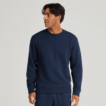 Blue Men's Allbirds R&R Sweat Shirts | ZA4308FM