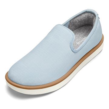 Blue Men's Allbirds Wool Lounger Woven Slip On Shoes | ZA4085AP