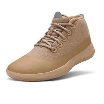 Brown Men's Allbirds Wool Runner-up Mizzle Plus Waterproof Shoes | ZA4241AP