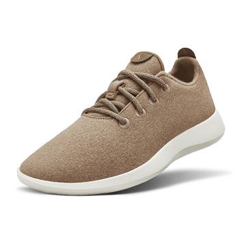 Brown / White Men's Allbirds Wool Runner Sneakers | ZA4062UT