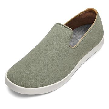 Green Men's Allbirds Wool Loungers Slip On Shoes | ZA4096MA