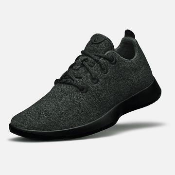 Grey / Black Men's Allbirds Wool Runner Sneakers | ZA4058AP