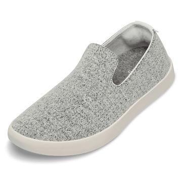 Grey / White Men's Allbirds Wool Loungers Slip On Shoes | ZA4097NB