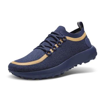 Navy Men's Allbirds Trail Runner SWT Mizzles Hiking Shoes | ZA4215PQ