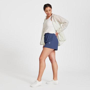 Navy Women's Allbirds R&R Sweat Shorts | ZA4751ZG