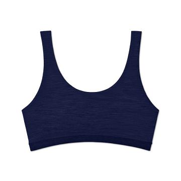 Navy Women's Allbirds Trino® Bralette Underwear | ZA4728PQ