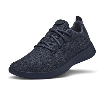 Navy Women's Allbirds Wool Runner Sneakers | ZA4482EX