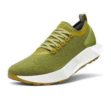 Olive Men's Allbirds Wool Flyer Mizzles Waterproof Shoes | ZA4238FM