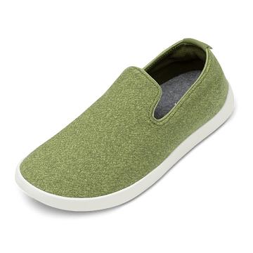 Olive Men's Allbirds Wool Loungers Slip On Shoes | ZA4092RW