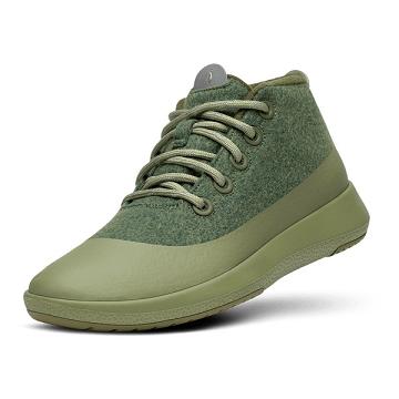 Olive Men's Allbirds Wool Runner-up Mizzle Plus Waterproof Shoes | ZA4242PQ