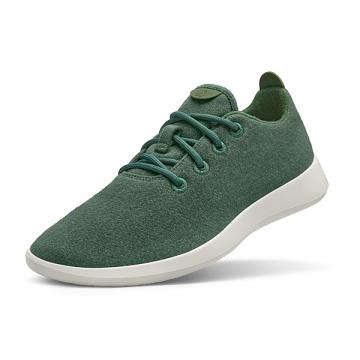 Olive Women's Allbirds Wool Runner Sneakers | ZA4485MA