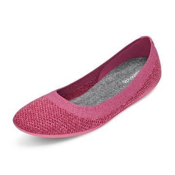Pink Women's Allbirds Tree Breezers Lux Flat Shoes | ZA4672FM