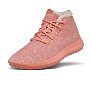 Pink Women's Allbirds Wool Runner-up Mizzle Fluffs Waterproof Shoes | ZA4681SO