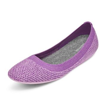 Purple Women's Allbirds Tree Breezers Lux Flat Shoes | ZA4664RW