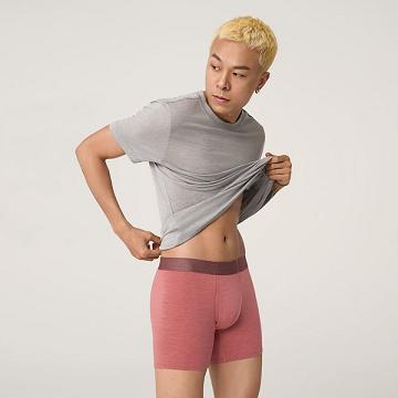 Red Men's Allbirds Trino® Boxer Brief Underwear | ZA4273RW