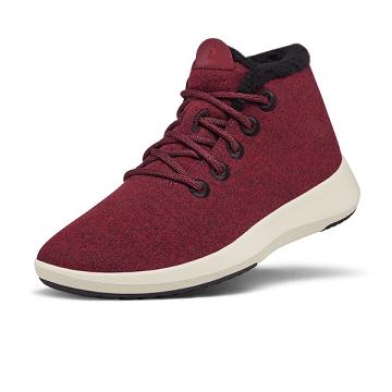 Red Men's Allbirds Wool Runner-up Mizzle Fluffs High Tops | ZA4216OR