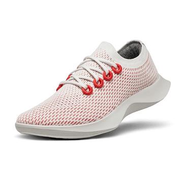 Red / White Men's Allbirds Tree Dasher 1 Running Shoes | ZA4161SO