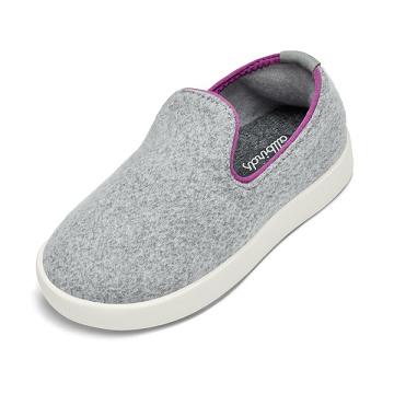 Silver Kids' Allbirds Smallbirds Wool Loungers Slip On Shoes | ZA4873NB