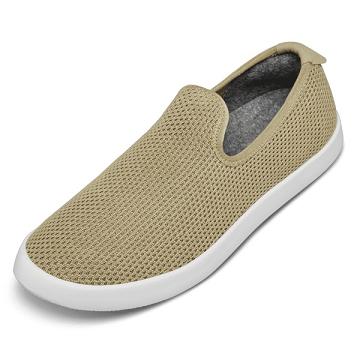Taupe Men's Allbirds Tree Loungers Slip On Shoes | ZA4108DN