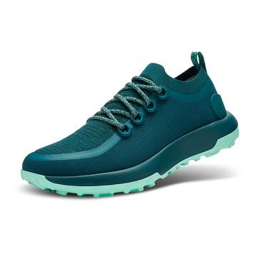 Turquoise Men's Allbirds Trail Runner SWT Hiking Shoes | ZA4208PQ