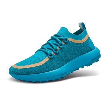 Turquoise Men's Allbirds Trail Runner SWT Mizzles Hiking Shoes | ZA4213SO