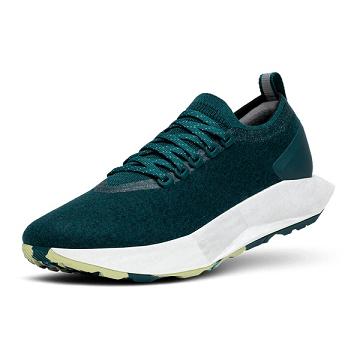Turquoise Men's Allbirds Wool Flyer Mizzles Waterproof Shoes | ZA4240SO