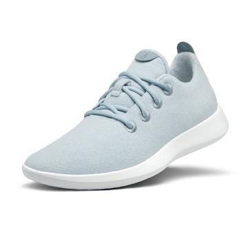 Turquoise Men's Allbirds Wool Runner Sneakers | ZA4056DN