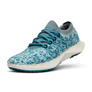 Turquoise Women's Allbirds Wool Dasher Fluffs Running Shoes | ZA4563QZ