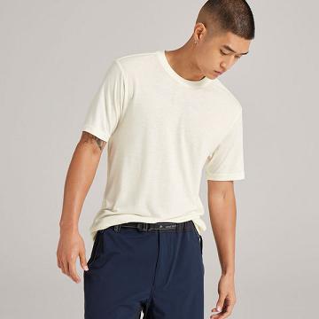 White Men's Allbirds Sea T Shirts | ZA4285KI