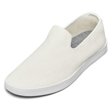 White Men's Allbirds Wool Loungers Slip On Shoes | ZA4093EX