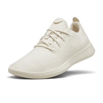 White Men's Allbirds Wool Runner Sneakers | ZA4065RW