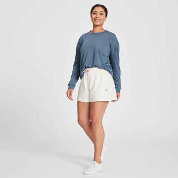 White Women's Allbirds R&R Sweat Shorts | ZA4749CE