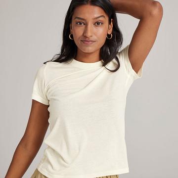 White Women's Allbirds Sea T Shirts | ZA4734AP