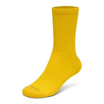 Yellow Men's Allbirds Anytime Crew Socks | ZA4370AP
